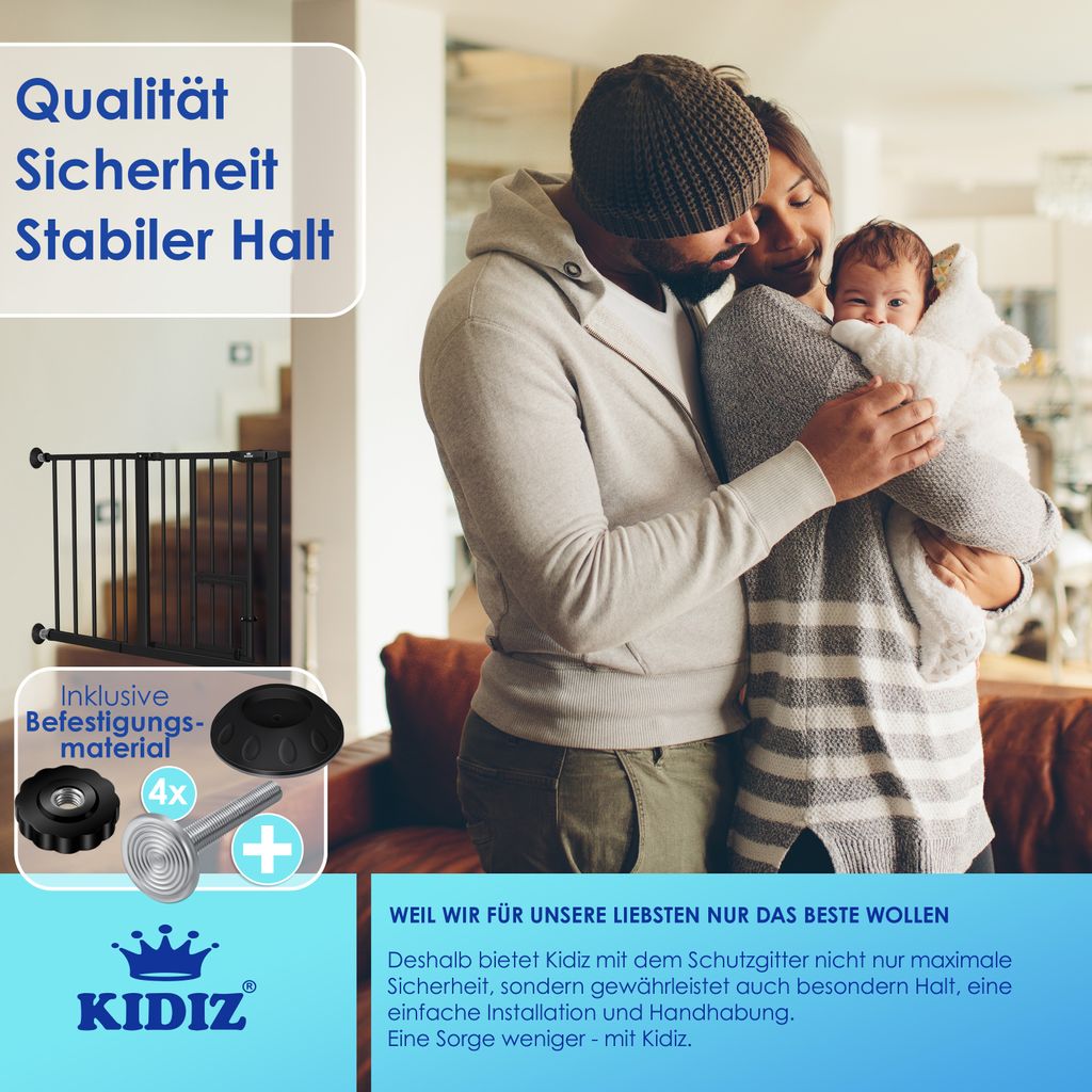 KIDIZ® Türschutzgitter Absperrgitter Treppengitter Produktbild 6