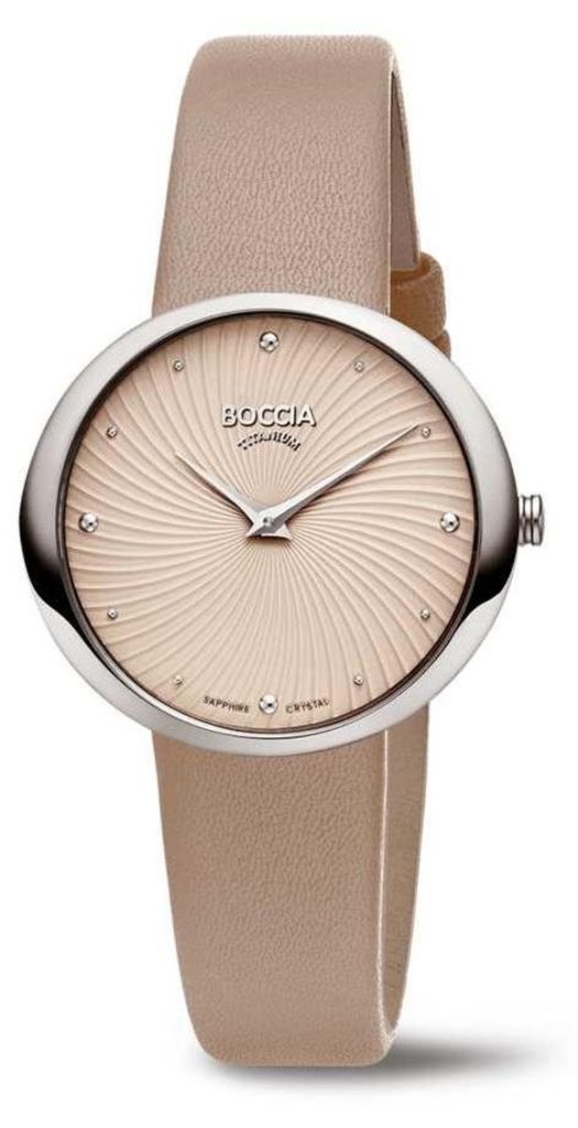 Boccia Damen Armbanduhr Trend 3364-02 Titan Lederband beige Produktbild 