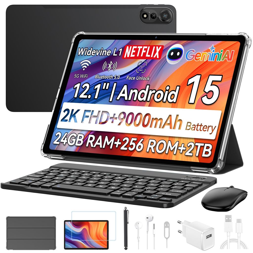 MEMELOKA Vetro Temperato Per Blackview Mega 2/Mega2 12 Pollici – 2 Pezzi, Durezza 9H, Antigraffio, HD, Anti-Impronta E Senza Bolle – Protezione Schermo Perfetta Per Il Tuo Tablet