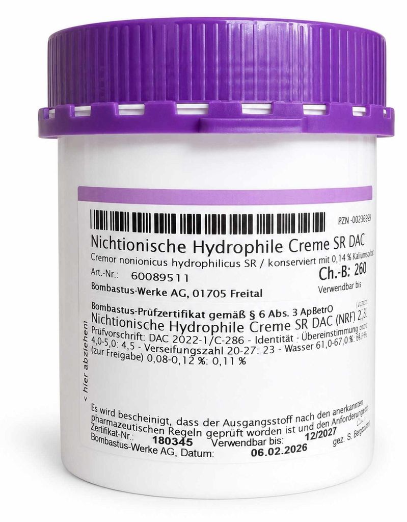 Bombastus UNGUENTUM EMULSIFICANS aquosum N SR NRF S.26 250g Produktbild 