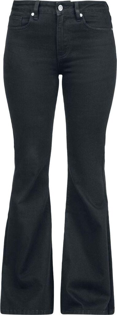 RED by EMP Damen schwarze Boot Cut Jeans W29L30