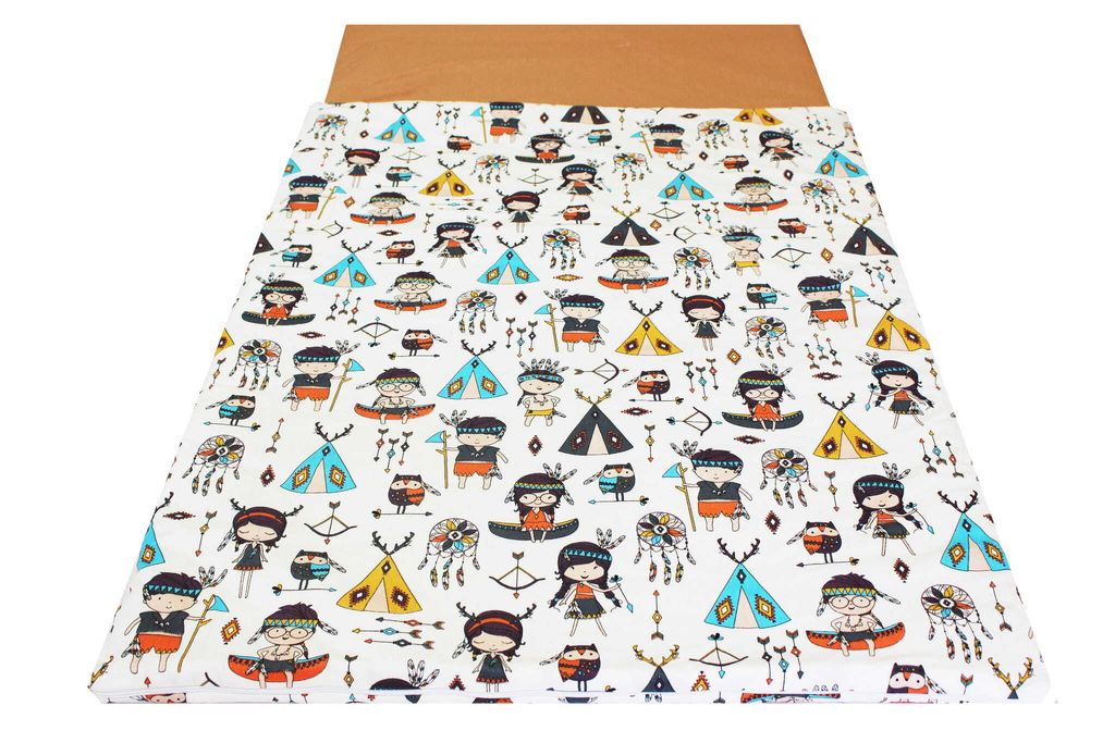 KINDER SCHLAFSACK 70x125 cm  mit Reißverschluss 100 % Produktbild 