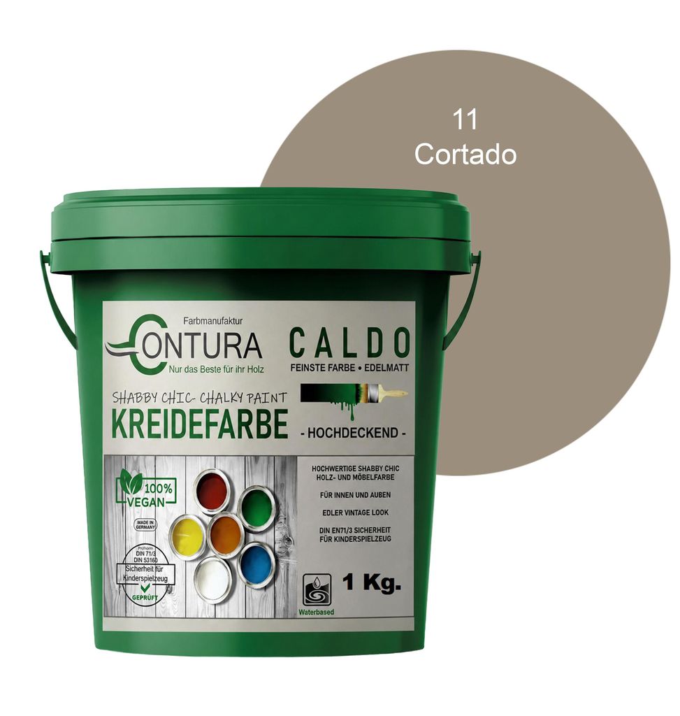 Contura BeGreen 1Kg. Kreidefarbe Shabby Chic Möbellack - 11 Produktbild 