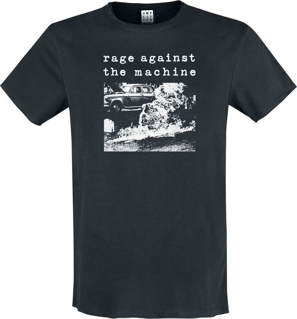 Rage Against The Machine T-Shirt Herren Amplified Collection - Monk Fire schwarz S