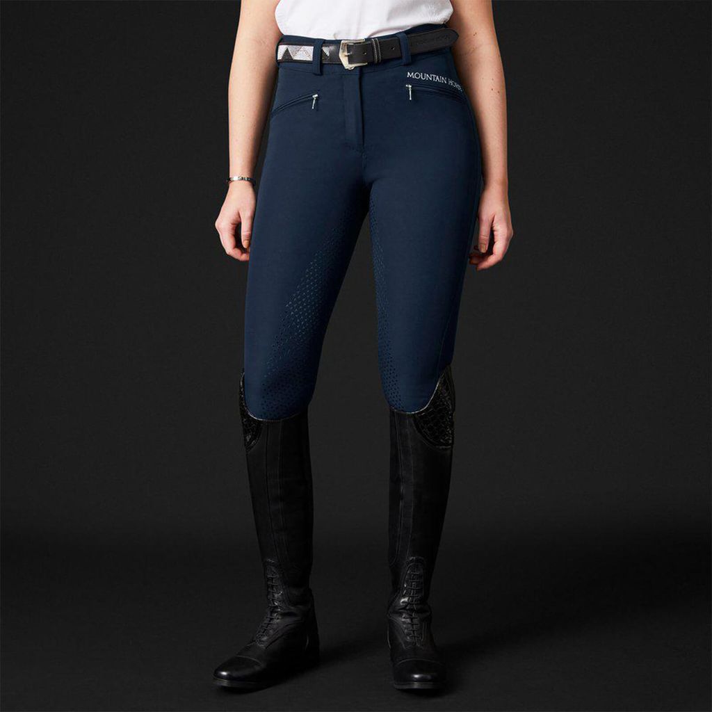 Mountain Horse Reithose Damen Full-Grip Diana Damenreithose Vollbesatz Navy 44