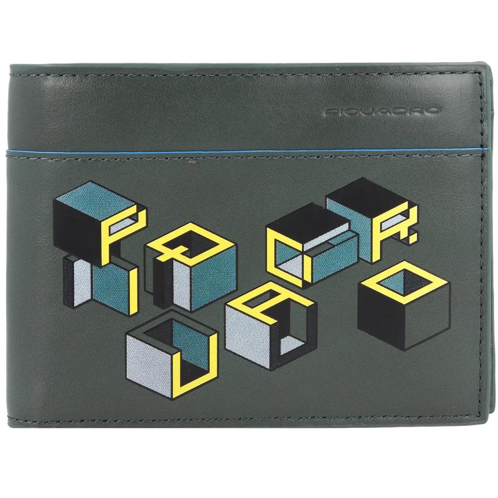 Portafoglio Piquadro Pu257b2vr Grigio Pelle