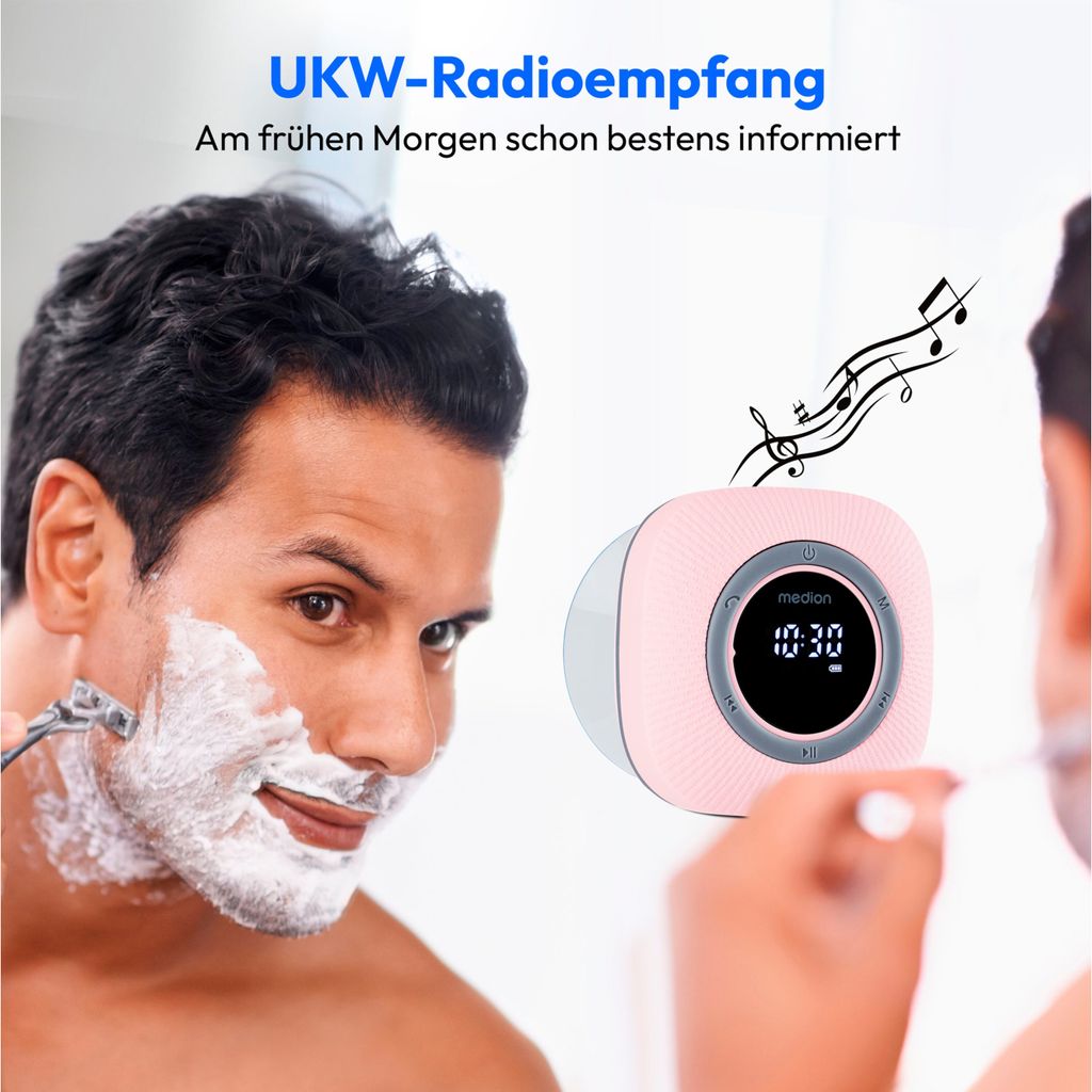 MEDION S66884 Duschradio mit Bluetooth (Badradio, UKW Produktbild 4