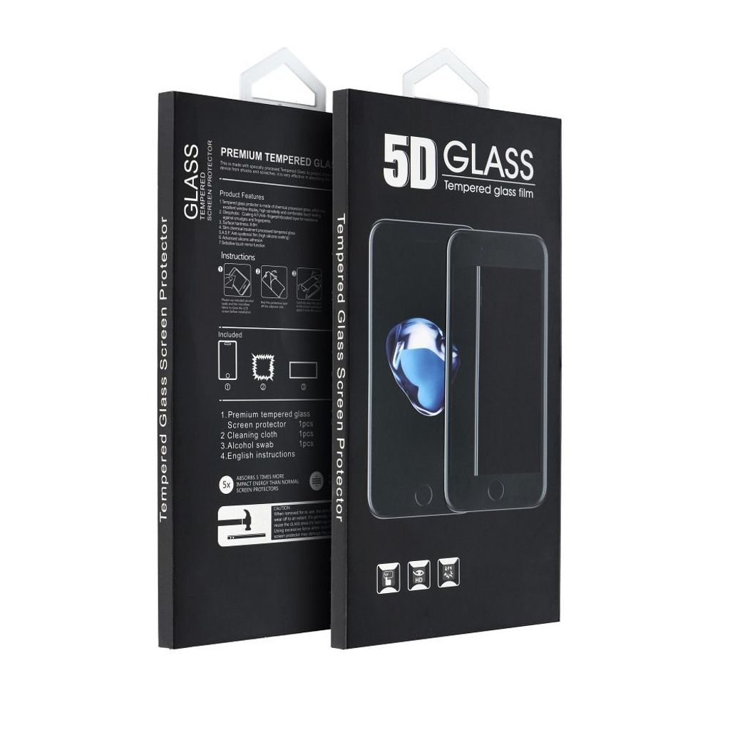 5D Full Glue Tempered Glass -passend für Samsung Galaxy A35 / A55 / S25 FE schwarz