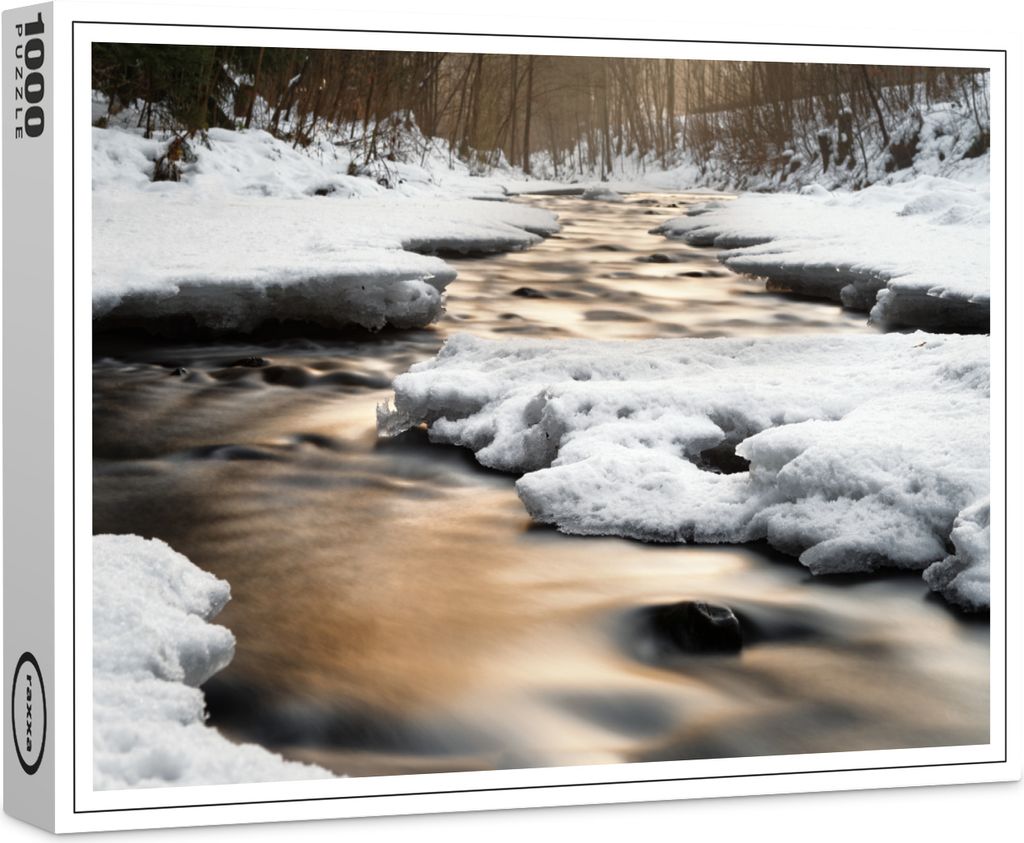 raxxa Premium-Puzzle "Winterliche Flussansicht", 1000 Teile