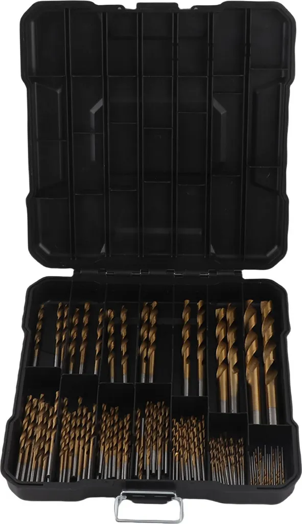 Jeu de 99 forets hélicoïdaux HSS à queue ronde 1,0 à 3,0 mm pour perceuse