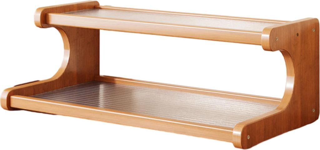 Lagerregal, Becherhalter, starkes, belastbares, transparentes Design, mehrschichtiges Lagerregal, Desktop-Organizer