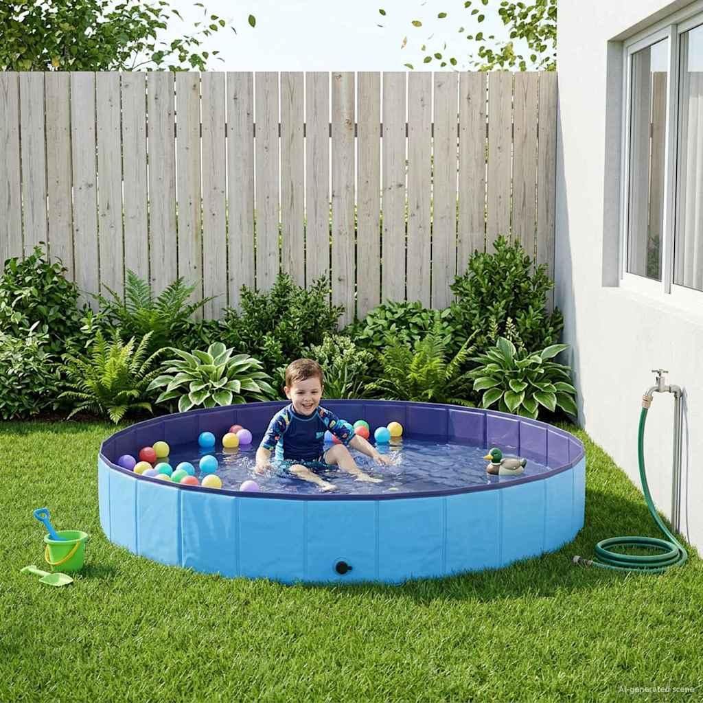 Kinder Schwimmbecken Blau Ø200 x 30 cm