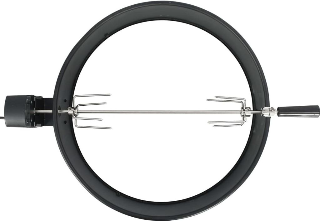vidaXL BBQ Rotisserie Ring Set 57 cm noir Image du produit 