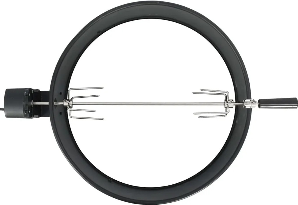 Rôtissoire BBQ 57 cm avec Moteur Électrique - Anneau de Cuisson Rotatif