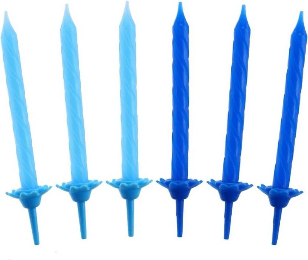 Geburtstagskerzen 24/12, Blaue Kollektion