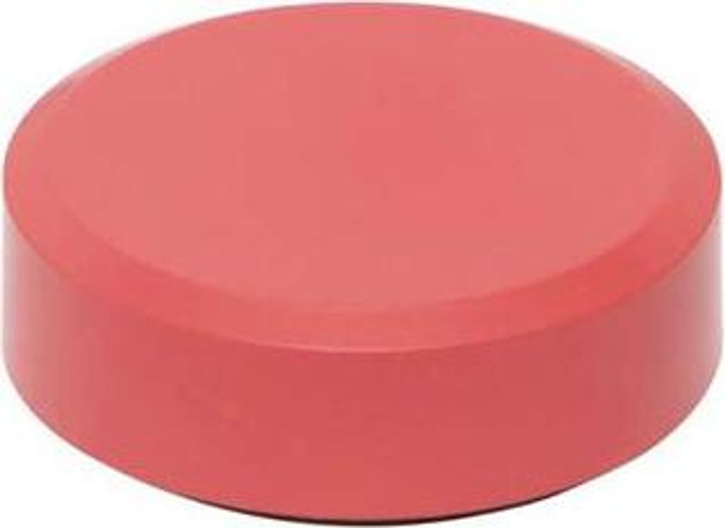 MAUL Magnet MAULpro recycling rund 20 Stück 0,6 kg Kunststoff Ferrit bruchsicher lackiert Ø 2.9 x 1.1 cm rot