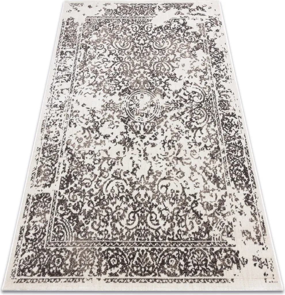 Tapis de Salon Vintage Beige Classique 120x170 cm Style Traditionnel