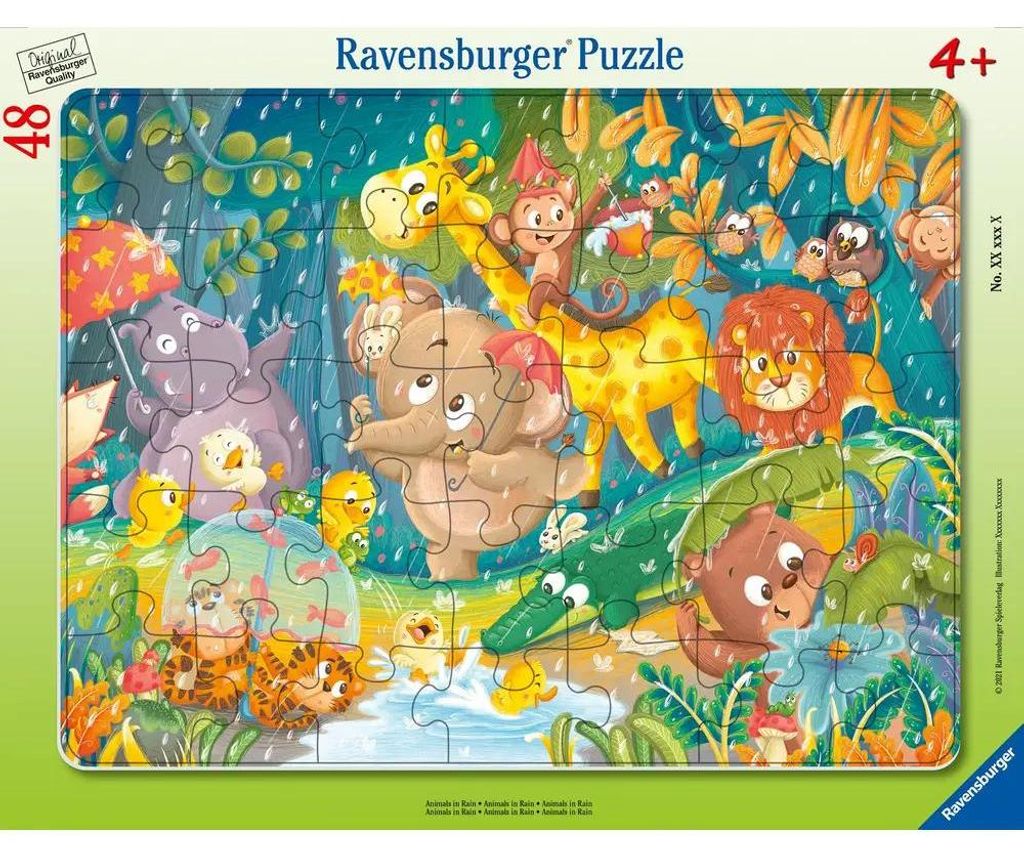 Ravensburger Puzzle pour enfants 05177 - Il pleut ! - 30-48 Image du produit 