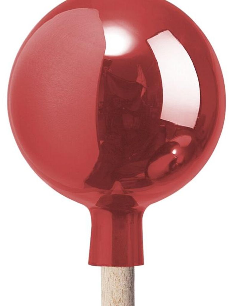 Rosenkugel aus Glas, 16cm, rot Produktbild 