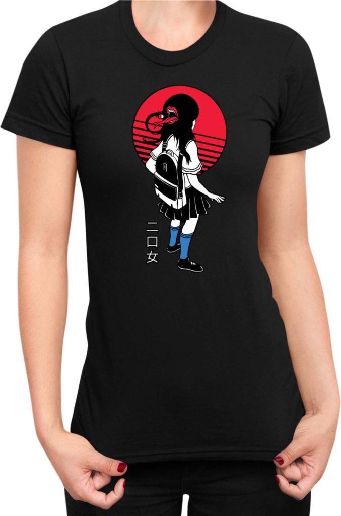 Damen T-Shirt Manga Japan Anime Comics Animation In-Spectre Kyokou Suiri, Lady XS / Schwarz