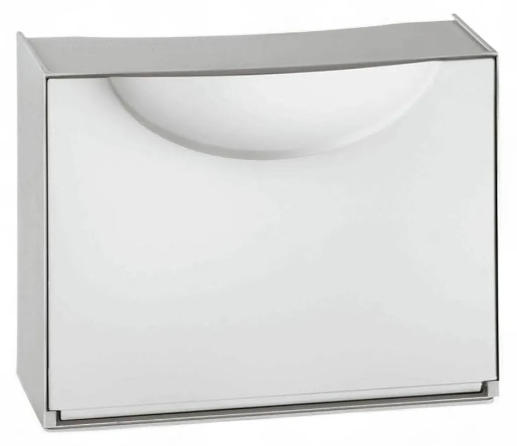 Organisateur de chaussures pour couloir étroit blanc et gris modulaire