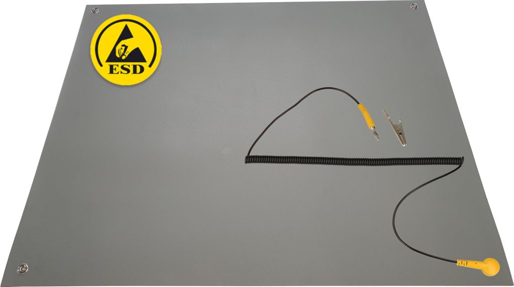 Minadax 120 x 60cm Antistatik ESD Computer Matte Tischmatte „“ + Anschlusskabel