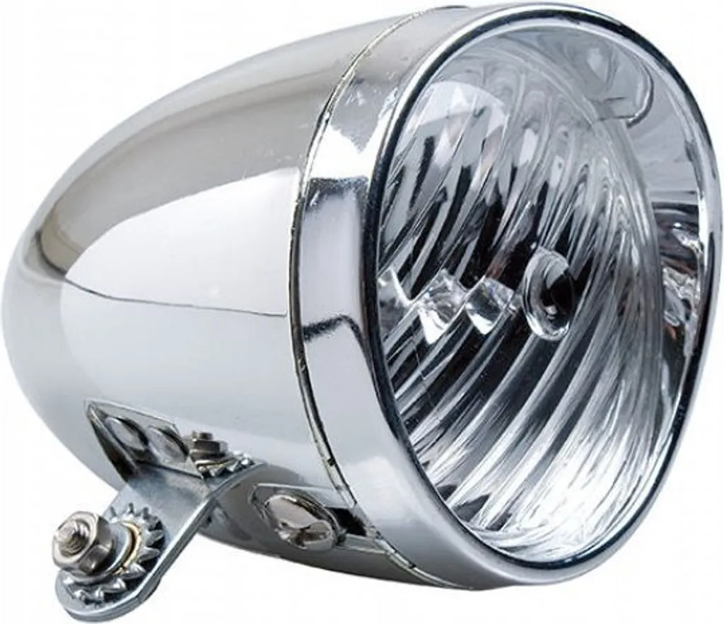 Phare de vélo Classic Chrome en lot de 10 unités - Éclairage avant