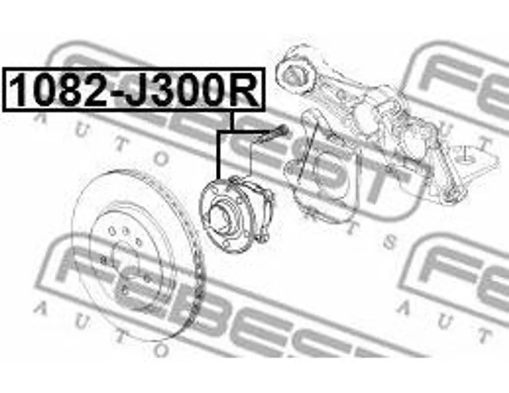 Moyeu de roue haute performance 13500573 FEBEST compatible Astra J et Cruze