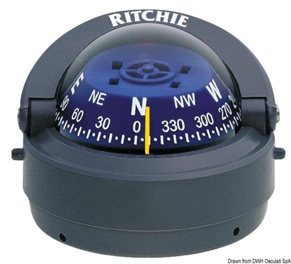 RITCHIE Explorer bussola esterna 2 3/4 grigio/blu - Immagine del prodotto 