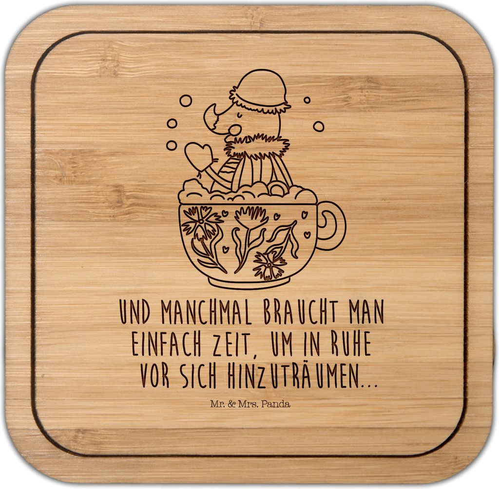 Mr. & Mrs. Panda Untersetzer Kork Nachtfalter Schaumbad - Transparent - Geschenk, gläseruntersetzer, Tiere, Ziele, Bad, Coaster, Badezimmer, WC, k...