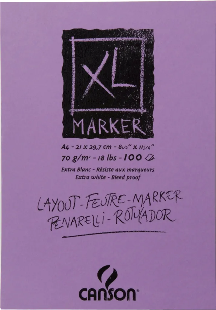 Canson Tekenblok A3 70g 100 feuilles - Bloc de dessin Croquis XL