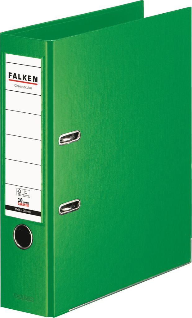 Falken Chromocolor-Voll-PP-Ordner A4, S80, mit Einsteckschild hellgrün