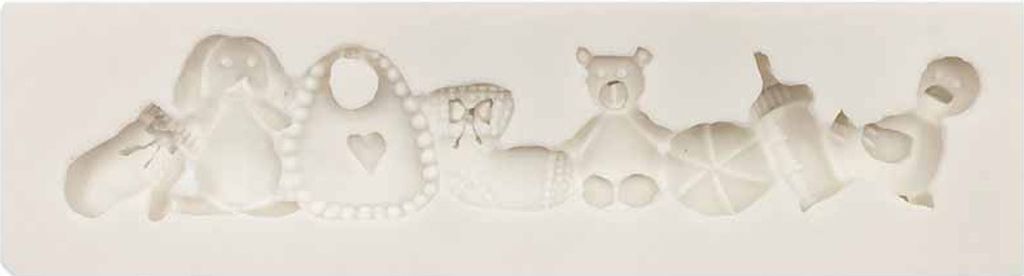 PENTART SILIKONFORM Mold Abformen Gießen Mould, Girlande Baby