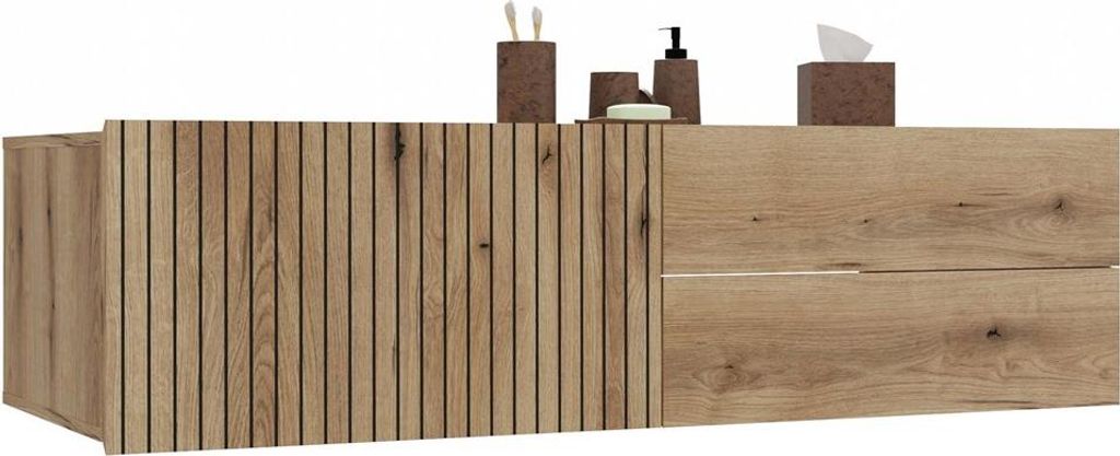 Umývadlová Skrinka Tigo 1D2S Dub Evoke 140 Cm 2 Zásuvky S Obrázok produktu 
