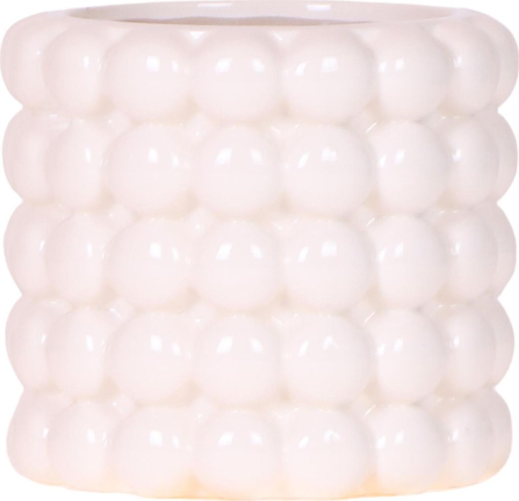 Kolibri Home | Poppy Ziertopf - White - Ø9cm