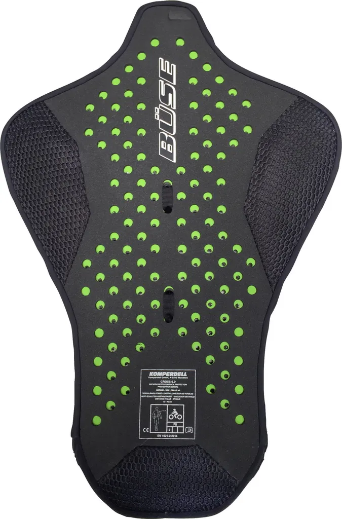 Protection Dorsale Ultra-Respirante Büse Breeze Noir/Vert Taille M