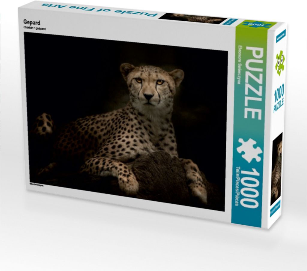 Calvendo Gepard 1000 Teile Puzzle quer 640x480mm, Produktbild 