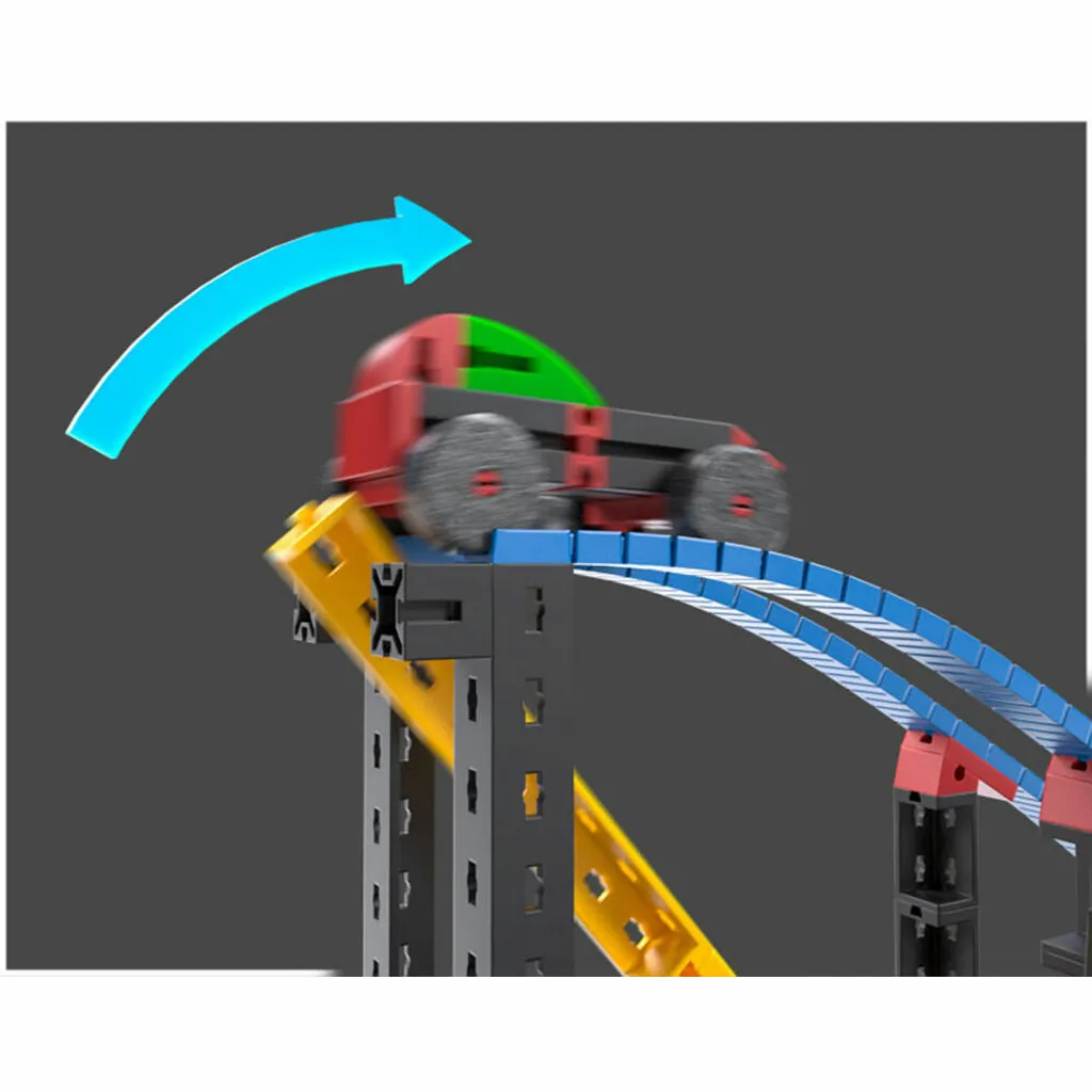 Jeu de Construction Funny Machines - Circuit de Billes Motorisé - 15