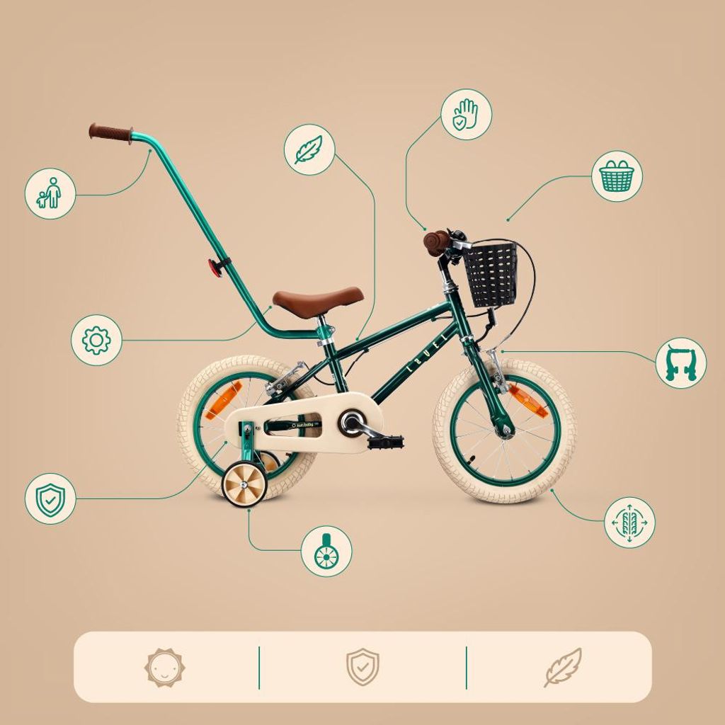 Vélo enfant 14 pouces pour garçons de 3, 4 et 5 ans, 7,49 Image du produit 
