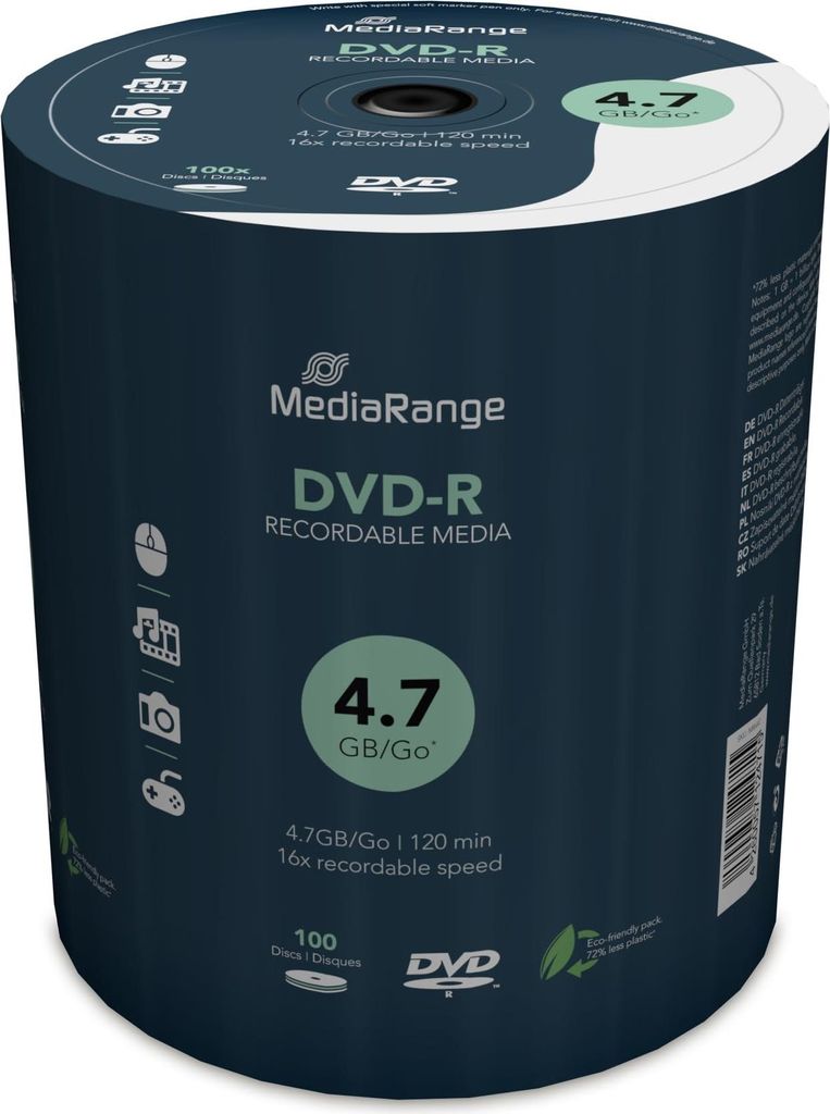 MediaRange DVD-R 4.7GB|120min 16-fache Produktbild 
