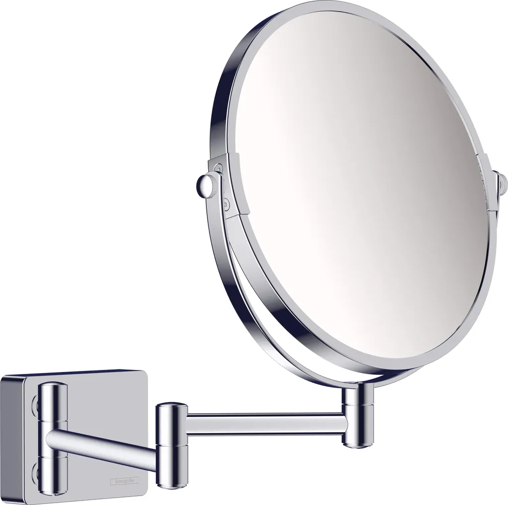 Miroir de rasage hansgrohe AddStoris chrome 1 pièce pour salle de bain