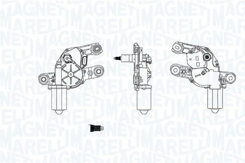 Réparez votre Essuie-Glace Arrière Audi A3 - Moteur Magneti Marelli