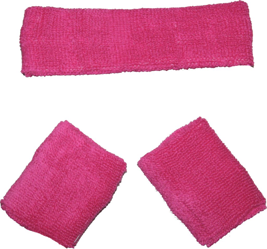 pinkes Schweißbänder Set Produktbild 