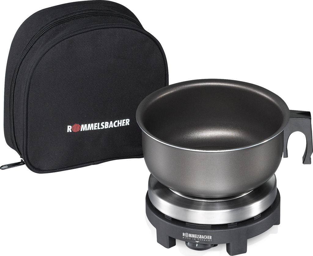 Reisekochplatten Set RK 501/SU, Gehäuse aus Edelstahl, Gussheizplatte 80 mm, stufenlose Temperaturregelung, Spannungswahlschalter 115/230 Volt, Ka...