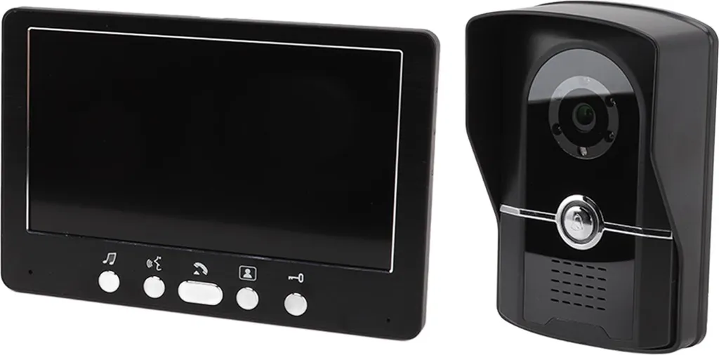 Visiophone Interphone avec Moniteur HD et Protection Pluie - Kit 2 Unités Blanc - 7