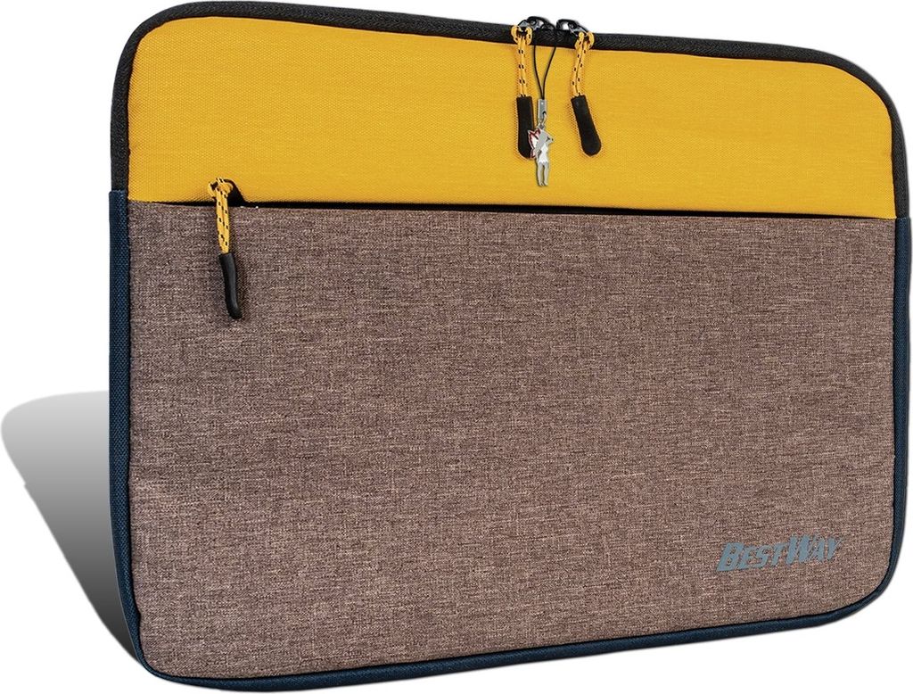 Bestway gelbe Laptop-Tasche uni Polyester 35x26x2 D2OTI108Y