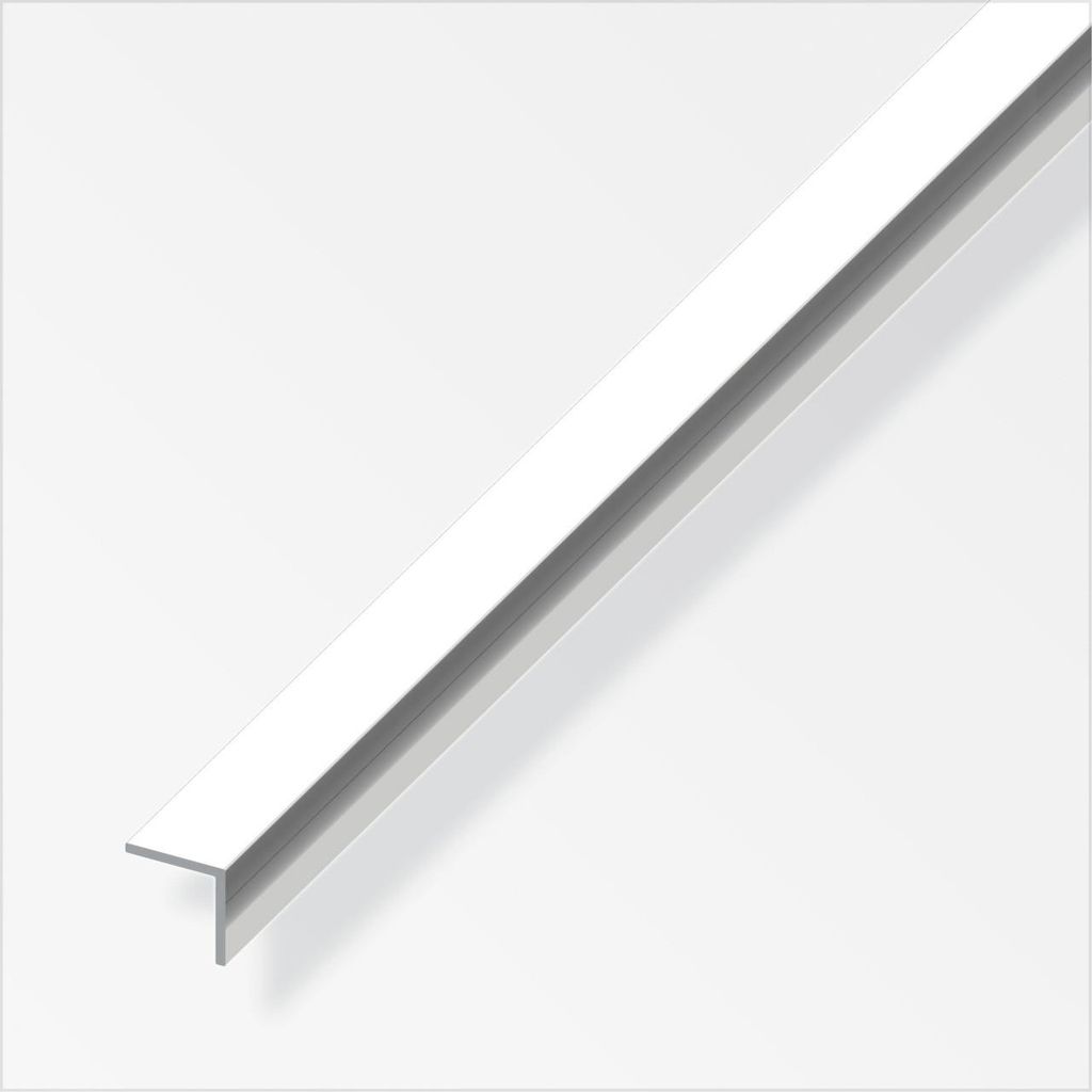 alfer Winkel 1 m, 20 x 20 mm Aluminium eloxiert poliert Chromoptik