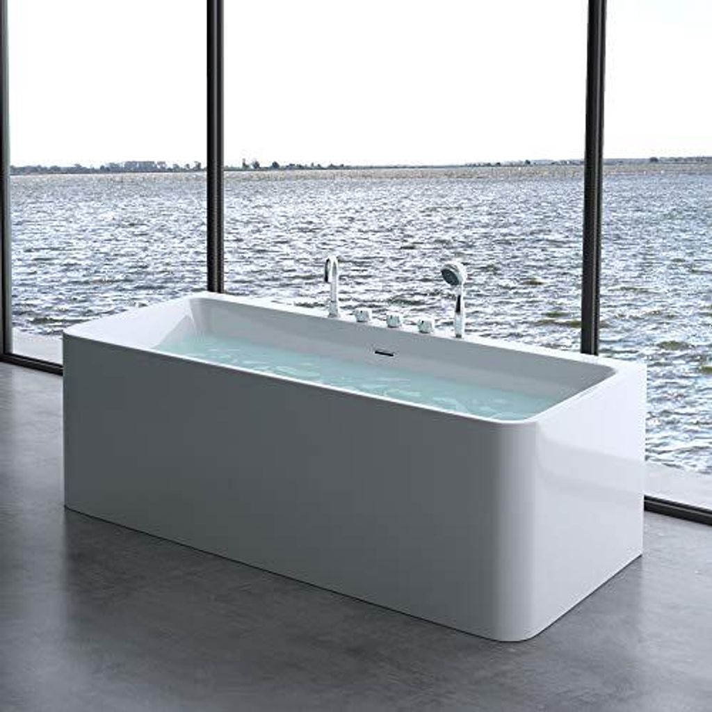 doporro Design-Badewanne Vicenza601 180x80x57cm komplett Produktbild 7