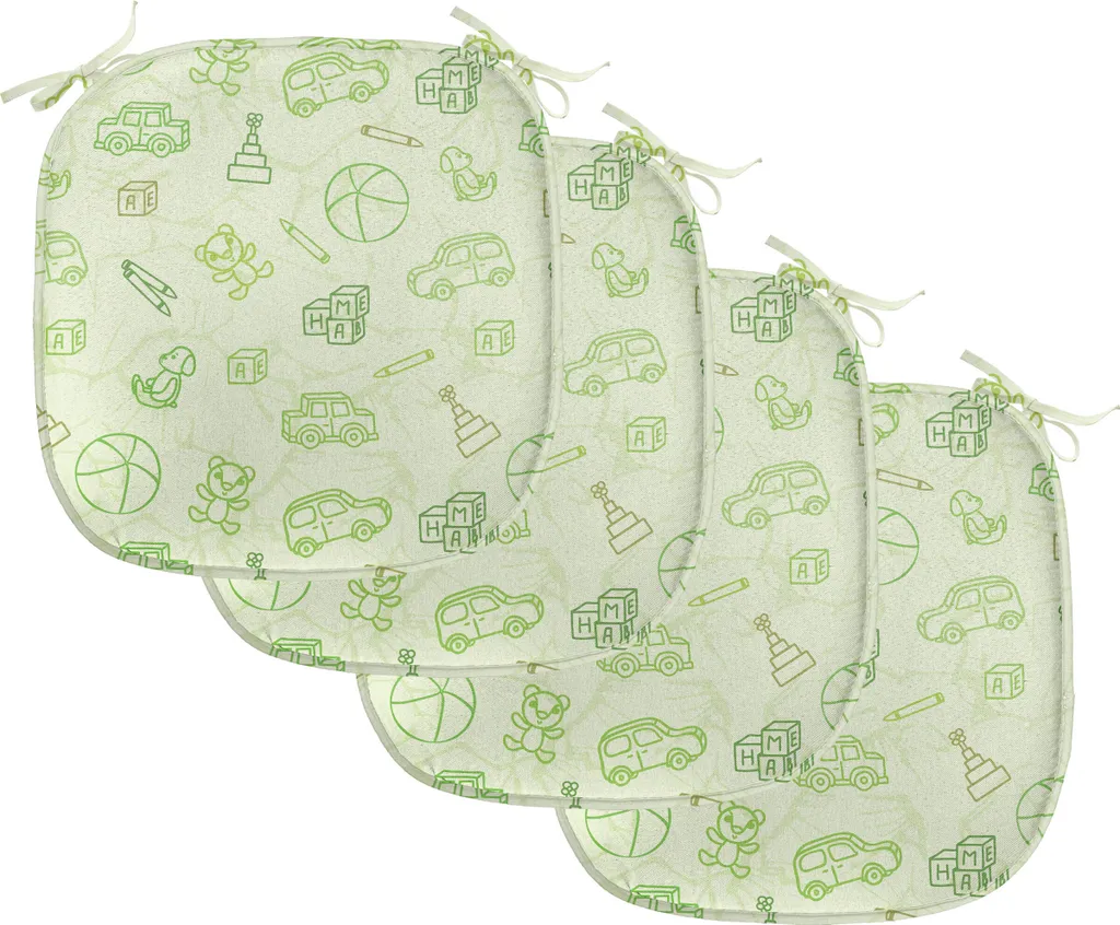 Cuscini Sedie Cucina Impermeabili ABAKUHAUS 40x40 Verde Cartoon