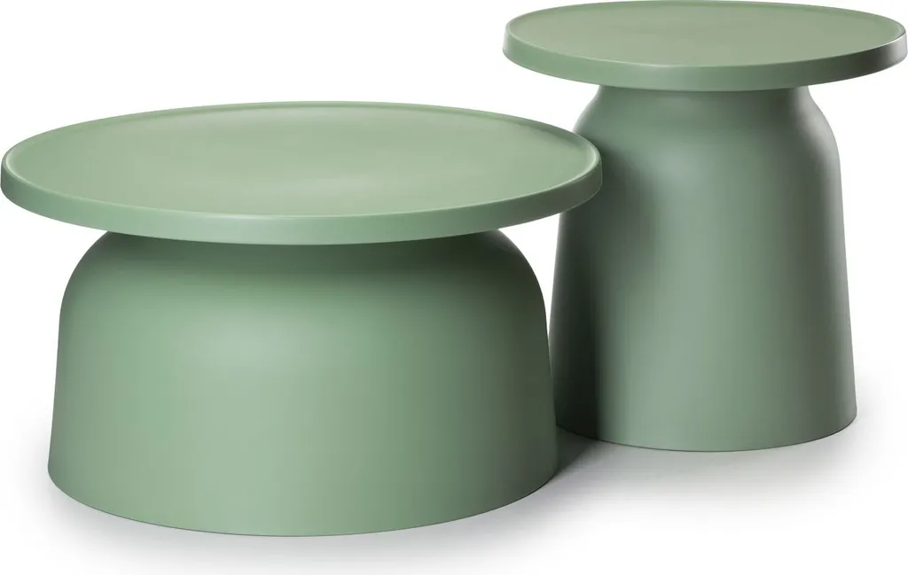 Table basse durable verte OTTO1 résistante à l'eau pour petit espace